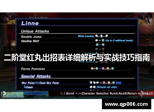 二阶堂红丸出招表详细解析与实战技巧指南