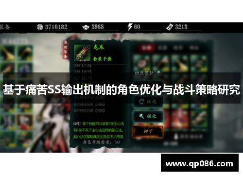 基于痛苦SS输出机制的角色优化与战斗策略研究